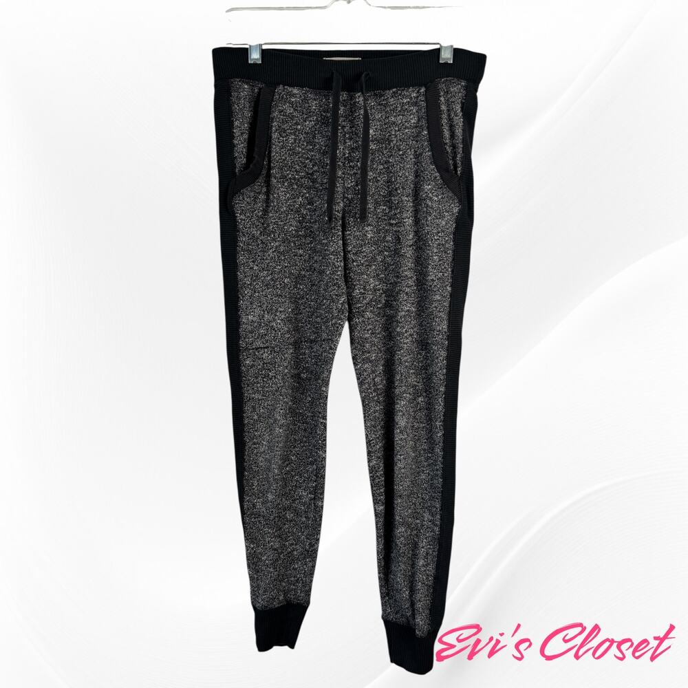 Hollister Woman's Soft Knit Joggers Sz XS Black Grey With Pockets